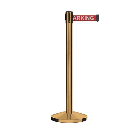 MONTOUR LINE Stanchion Belt Barrier Sat.Brass Post 13ft. NoPa..Belt M630-SB-NOPARRW-130